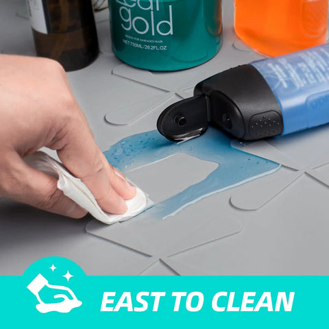 Cleaning Under Sink Mat Waterproof 34 By 22 Inches Thick Silicone Kitchen Cabinet Liner and Drawer Protector with spill on surface