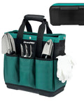 Heavy Duty Garden Tool Tote With Molded Bottom And 10 Pockets Reinforced Go To Workhorse Tool Bag Top Snap Closures With Garden Tools