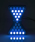 Electronic Hourglass LED DIY Kit For Welding Practice, Blue Ray PCB Board Project With Step By Step Guide glowing in dark