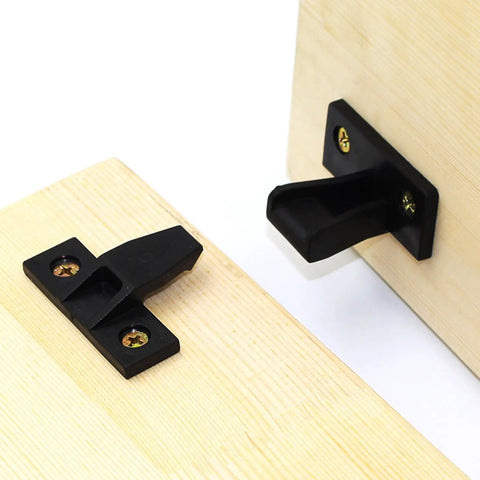 10 Pack Push In Panel Connectors for Furniture Quick Fit Bracket Clips for Kitchen Cabinets Wardrobes Beds Tables and Storage Units Press In