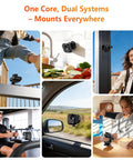 Magnetic Mount For Insta360 GO Ultra With 2-In-1 Magnetic And Suction Holder in various settings, showcasing versatile mounting.