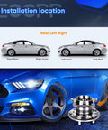 Rear Wheel Bearing And Hub Assembly 5 Lugs Direct Fit For Lexus RX330 RX350 RX400H Highlander And Venza AWD with installation guide