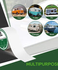 Multipurpose 4 Inch By 50 Ft Roof Sealant Tape For RVs, Campers, Trailers And Boats, UV Resistant and Weatherproof.