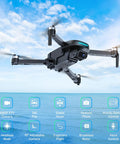 Foldable Kids Drone With 1080P HD FPV Camera Brushless Motors 2 Batteries 360 Flips Headless Mode Gravity Control