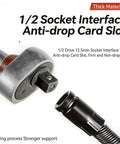 Heavy Duty 1/2 Inch Flexible Shaft Extension Extender Kit With Portable Torque Socket Ratchet Spanner For Electric Wrench Automotive Repair Projects. Includes 250mm And 350mm Connecting Rod Lengths For Tight Spaces. Smooth 72 Tooth 5 Degree Swing Arc with anti-drop card slot.