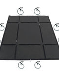Heavy Duty Bed Tarp For Pickup Trucks With Waterproof Cargo Net Cover And Detachable Quick Adjust Tie Downs No Knots Or Buckles Paint Safe