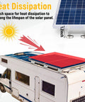 No Drill Magnetic Solar Panel Mount Brackets, 300 Lb Per Bracket, RV roof installation with heat dissipation