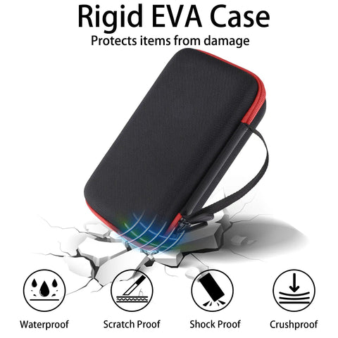 Hard Case Replacement For Digital Multimeter Volt Meter By Aenllosi For 6000 Counts, Rugged EVA carrying case shown crushing surface