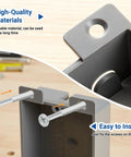 Bulk 4 Pack Plastic Shallow Electrical Boxes 8 Cu In Grey Single Gang Old Work Junction Boxes For Outlets And Switches ETL Certified And Easy Install Today, gray plastic box, screw mount