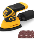 Brushless Cordless Detail Corner Sander Compatible With DeWalt 20V Max Battery Tool Only with sanding strips for smooth finish.