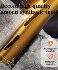 Side view of 2-inch dry core drill bit for cured concrete with rebar; orange body with 10mm diamond segments