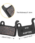 Four Pairs Semi Metallic Mountain Bike Disc Brake Pads For Shimano Deore XT SLX Saint Alfine Compatibility