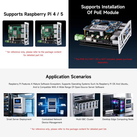 Two U Rack Mount Cluster Kit For Raspberry Pi 4 And 5 Featuring Built In Gigabit Switch modular design with edge computing modules.