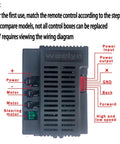 24V Ride On Upgrade Kit With 2.4G Bluetooth Remote Receiver Box For Kids Electric Toy Cars RX74 1 Compatible 7 Pin Socket System