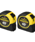 Dual Pack 40 Foot Tape Measure With Extended Reach And One Thirty Second Inch Precision For Builders Renovators Outdoor Projects