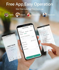 Mobile app control interface for Fingerprint Door Lock Keyless Entry Smart Lock Deadbolt With Electronic Keypad App Control Auto Lock No Drilling Required Easy DIY Friendly Install For Front Door Satin Nickel.