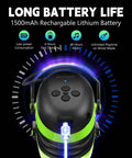 Bluetooth Hearing Protection Headphones With 30dB Noise Reduction 1500mAh Rechargeable Battery 40 Hour Playtime ABS Shell Green Color