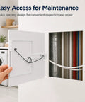 Easy Glide Fit Adjustable Spring Loaded Access Panel For Drywall Ceilings White Wall Hole Cover Plate, showing quick access for maintenance.