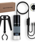 USB Microscope for iPhone Android Tablet and Windows Mac PC Plug and Play Driver Free with OTG Support 4 in 1 Digital Microscope for Phones Laptops and Desktops High Magnification for Detail Searching, black 1080P kit with stand and USB cables