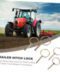 10 Piece Heavy Duty Lynch Pin Set With Spring Loaded Ring Locking Pins For Trailer Hitches And Farm Equipment Industrial Grade Retaining Pins To Secure Attachments On Tractors And UTVs, 10 pcs
