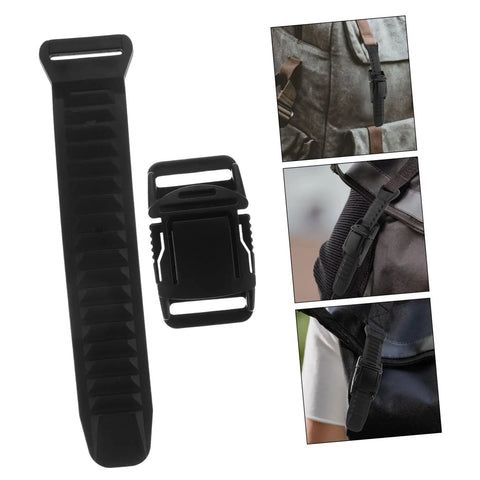 10 Sets Adjustable Backpack Buckles With Plastic Strap Clips Quick Release Replacement For Hiking Bags Camping And Outdoor Gear
