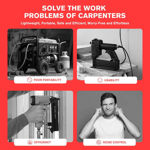 Cordless Brad Nailer And 2 In 1 Electric Staple Gun For Quick Trim Work And Finish Carpentry Battery Powered 18 Gauge Combo Tool shown in usability demonstration.