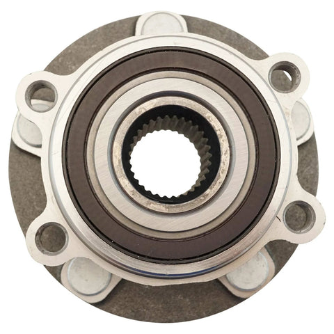 Front view of the Front Wheel Bearing And Hub Assembly Compatible With 2013 2022 Mazda CX5 And 2014 2019 Mazda 6 Replacement Wheel Hub Kit