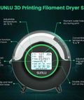 All In One Filament Dryer S2 With Built In Circulation Fan 70C Max Temperature 3D Printer Filament Dehydrator showing control panel and features.