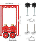 Pro Grade One Way Bearing Roller Featherboards for Table Saw Router Table and Band Saw Jig Guide Accessories with dimensions