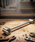 Door Hinge Adjustment Tool For Home And Commercial Doors 0.55 To 0.74 Inch Hinge Gap Wrench on workshop bench