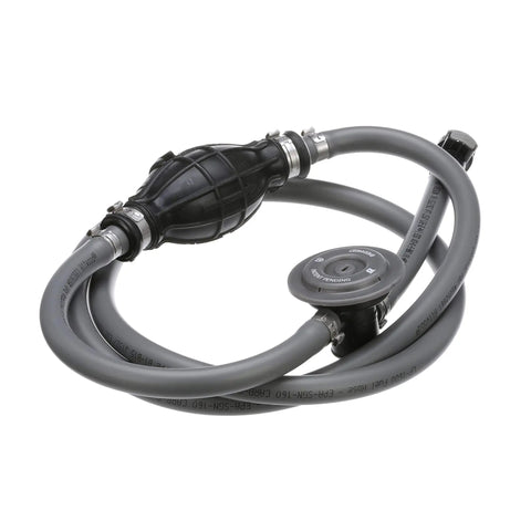 Pro Grade Marine Fuel Line Kit With Six Feet Of Three Eighths Inch Hose Tank And Engine Fittings Sprayless Connector Primer Bulb Fuel