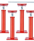 Beefy 4 Pack Adjustable House Jacks For Leveling 11 To 16 Inch Height Range 8820 Lbs Capacity Per Jack Galvanized Telescoping Support Jacks