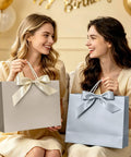 Medium 13 Inch Gift Bag With Handles Champagne Gold Includes Tissue Paper And Card Perfect For Graduation Baby Shower Wedding
