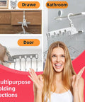 Travel Portable Foldable Clothes Hanger Kit With Clips Lightweight Plastic Drying Rack for air drying installed in various locations