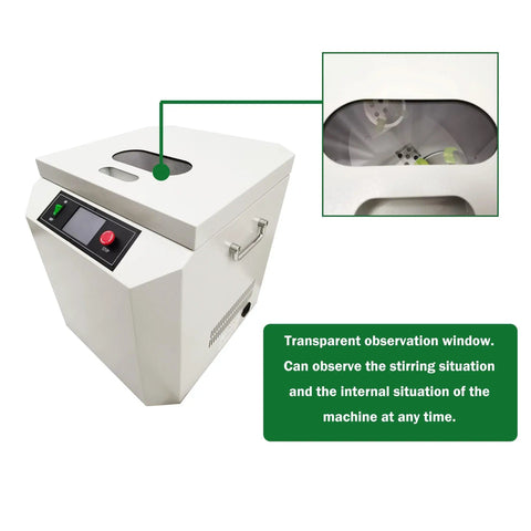 Fully Automatic Solder Paste Cream Mixer with observation window showing mixing process; centrifuge view for PCB assembly