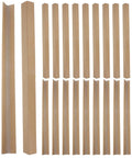 Heavy Duty Cardboard Wall Corner Protectors L Shaped Edge Guards For Shipping And Moving 20 Pack 0.15 Inch Thick lined up