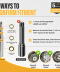 Illustrated guide to confirm fitment for Beefed-Up Trailer Hub Assembly Set Of 2 For 3500 Lb Axles with product details and diagrams.