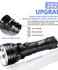 Professional Underwater Dive Light For Scuba Diving, 1000 Lumen Torch With IPX68 Waterproof, featuring dimmer slide switch