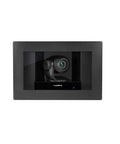 Top Tier Recessed In Wall Pt Z Camera With Built In Smart Glass And Rock Solid One Link Hd Bridge For Zero Hassle Video Conferencing in polished black finish.