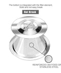 Pour Over Coffee Dripper With Double Mesh Stainless Steel Cone Filter for 1 to 4 cups showing sturdy integrated bottom design