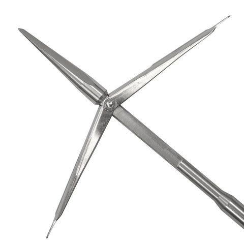 7mm Tricuspid Spearfishing Speartip 6 Inch Stainless Steel Tip Built Tough Anti Corrosion Replacement for Winter Spearfishing Ice Fishing