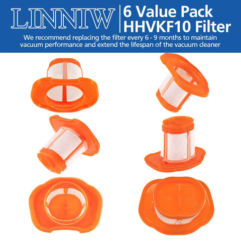Wasable Vacuum Filter for Handheld Vacuums Beast Mode Compatible With HHVK Series Models Including multiple orange filters on display.