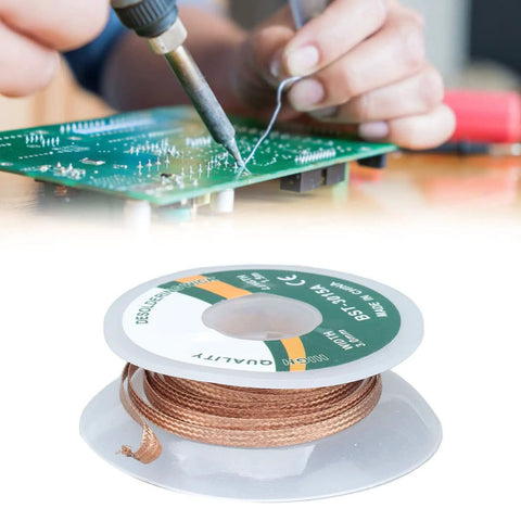 Desoldering Wick No Clean Alloy Copper Solder Removal Braid 1.5m Length 3.0mm Diameter Pro Grade Electronic Repair Tool