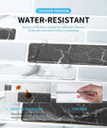 Thick 2mm To 2.5mm Peel And Stick Marble Backsplash Tiles 12x12 10 Pack, water-resistant feature in kitchen setting