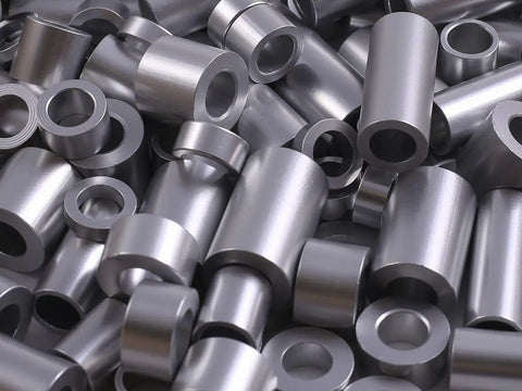 Heavy Duty Aluminum Spacer Round Unthreaded Standoff Bushing With Plain Finish, One Half Inch Outer Diameter And Three Eighth Inch Inner Diameter
