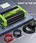 Power Your Adventure With A 3000W Pure Sine Wave Inverter For RVs, Trucks, Solar And Off Grid Homes, 12V DC To 120V AC, LCD Display