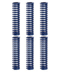Six Pack Blue Compression Springs For 3D Printers Measuring 3 8 Inch OD And One Point Five Inch Length, alloy steel coils.