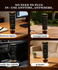 On The Go Portable Espresso Maker With Self Heating Battery Power, 3-In-1 Coffee Cup That Uses Ground Coffee Or Capsules in various locations