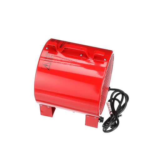 ICH240C Series Heavy Duty Portable Heater for Construction Sites and Job Sites, Fan Forced Heat, red cylindrical design