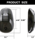 Dimensions of Cab Roof Marker Lights With Smoked Lens And 16 Amber LEDs For Dodge Ram 1500 2500 3500 2003 Through 2016